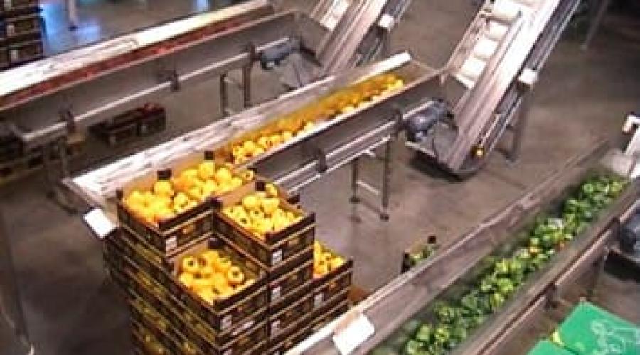 Пакування свіжих овочів різних кольорів